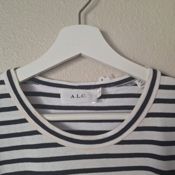 A.L.C. Striped Mini Dress M size - Picture 2 of 8